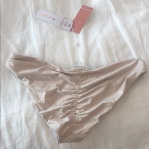 Pilyq basic ruched bottom (full coverage). W/tags